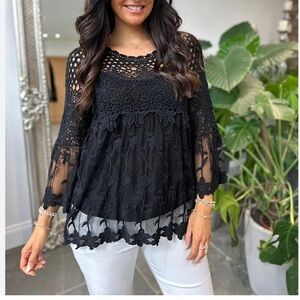13 Made in Italy Boho Lace Crotchet top